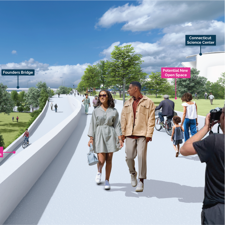 HtfdMobility's tweet photo. #RiverGateway lowers and covers I-91 to help recapture Hartford’s riverfront.

#RiverGateway baja y cubre la I-91 para ayudar a recuperar la ribera del río Hartford.

#KeepGreaterHartfordMoving #GreaterHartfordMobilityStudy https://t.co/ps4Ndwkch8