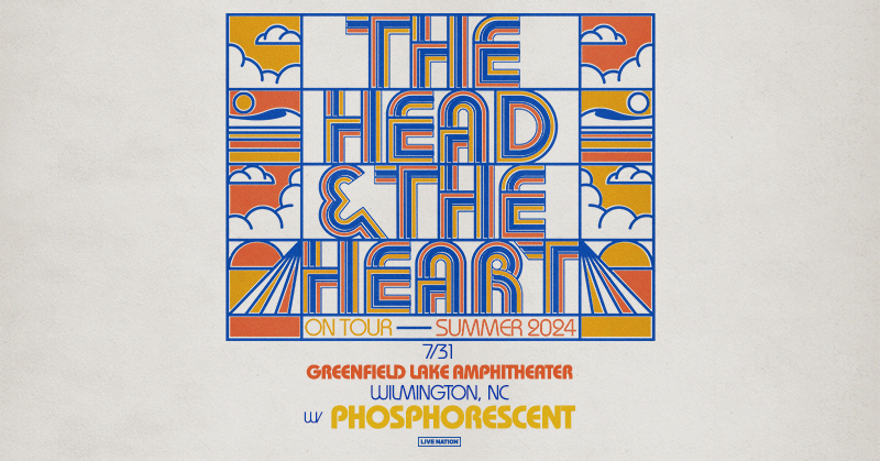 💚 JUST ANNOUNCED 💚 The Head and The Heart to play Greenfield Lake Amphitheater July 31st with special guest Phosphorescent! 🎟️ Tickets on sale Friday 10 am here: livemu.sc/4aMqflB 🤘 Part of the REV Rocks Concert Series Powered by REV Federal Credit Union