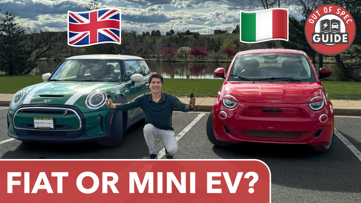 Best Small EV For America? - Fiat 500e vs. MINI Cooper SE youtu.be/hcull6CAI38
