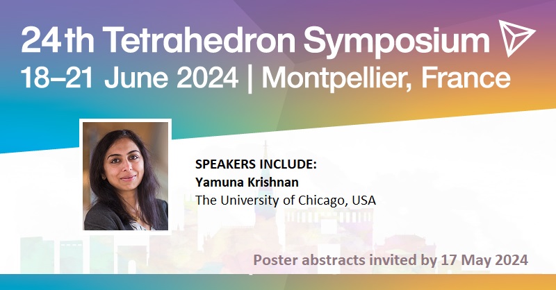 Meet the #TETSymp speaker: Yamuna Krishnan (@KrishnanYamuna) @UChiChemistry to give an invited talk on intracellular electrophysiology. Poster abstracts invited by 17 May. View the programme and register at spkl.io/601542dA5