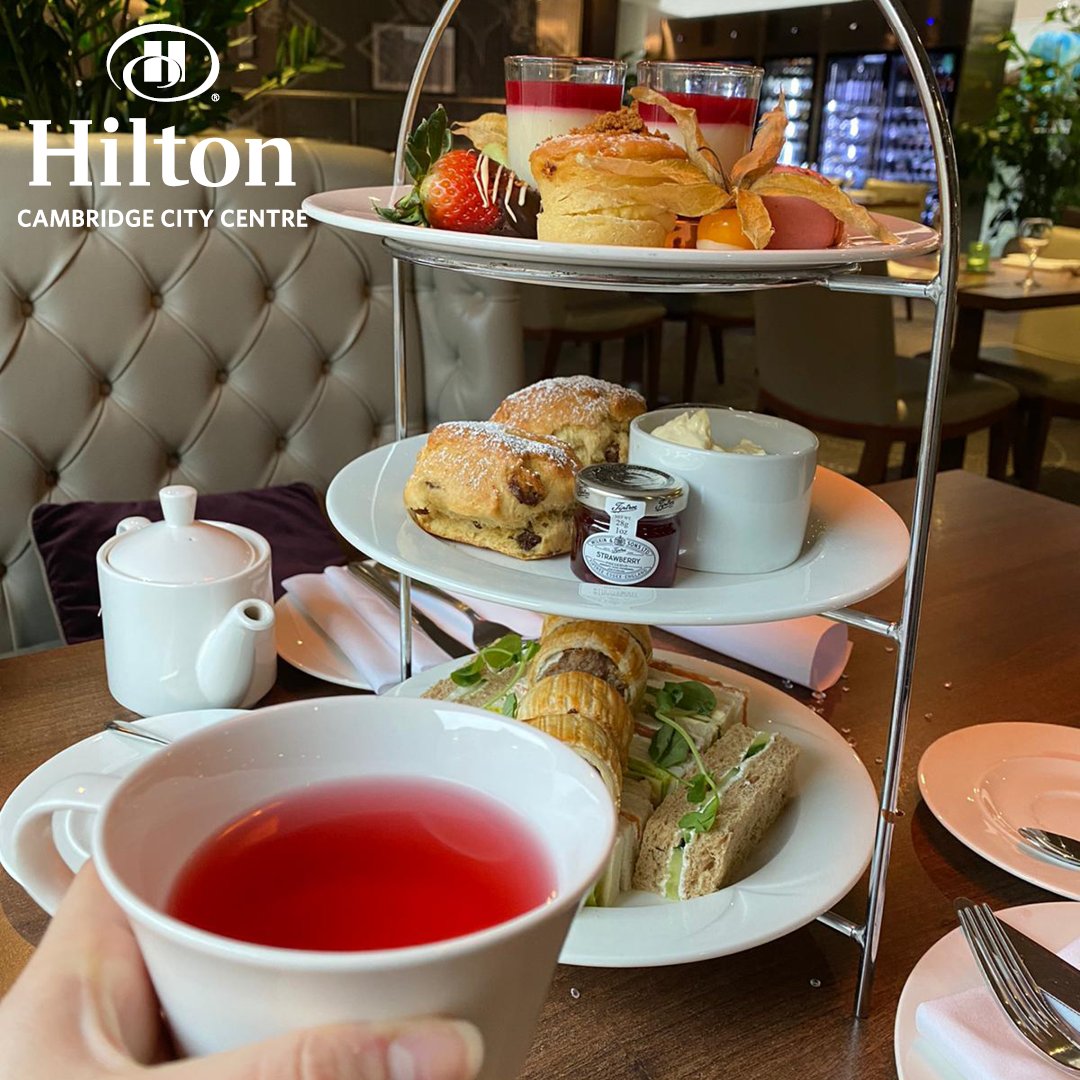 🍰 Indulge in Elegance 🍵 - Join us for an exquisite Afternoon Tea at Hilton Cambridge City Centre. Enjoy freshly cut sandwiches, warm scones, decadent cakes and a fabulous range of speciality teas. hil.tn/5e83v1
