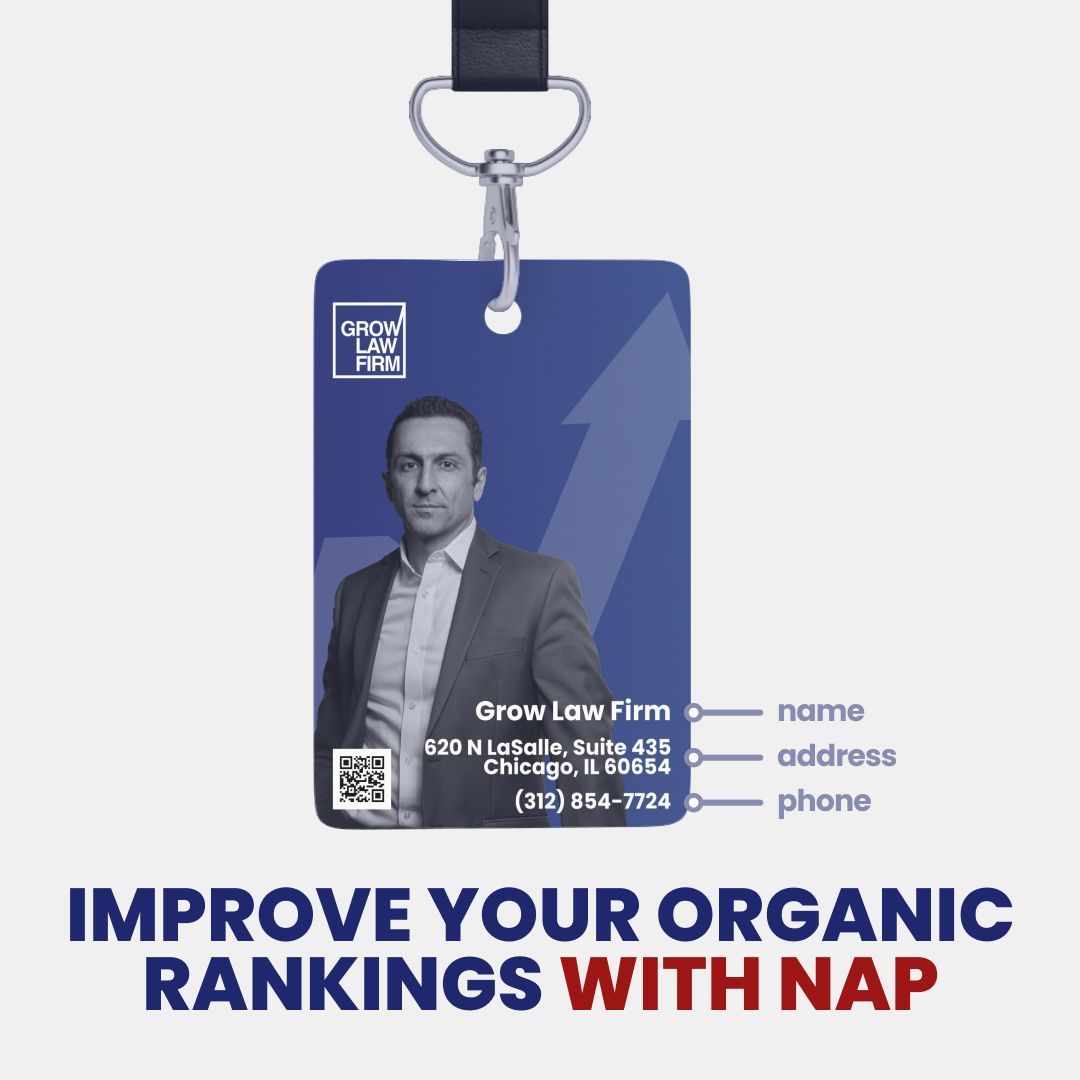 grow_law's tweet image. 🔎 #NAP in #SEO, which stands for name, address, and phone number, is crucial for improving search engine optimization. A consistent NAP helps Google and other search engines recognize your business as legitimate, boosting your #LocalSearchRankings.

#GrowLawFirm
