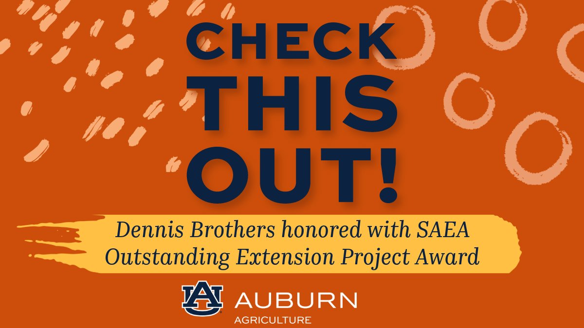 Take a look at the Dennis brothers and how they won this amazing award! agriculture.auburn.edu/news/brothers-…