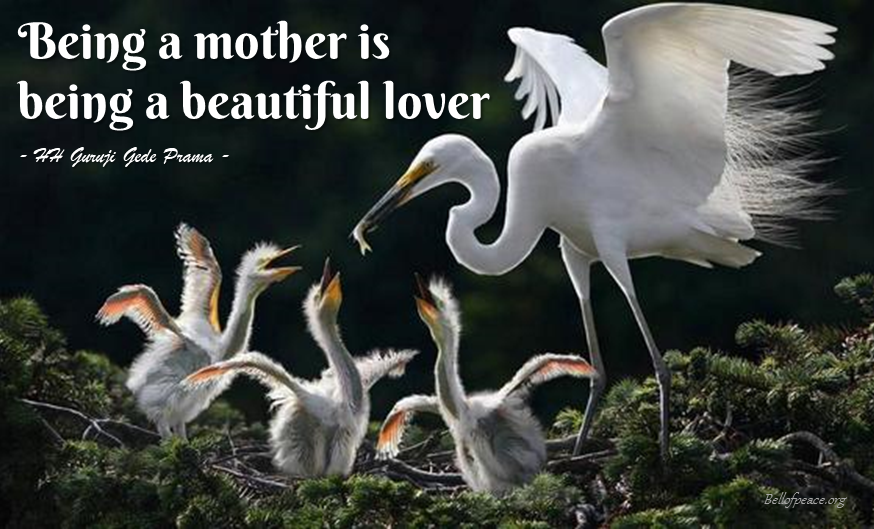 Being a mother is... #bali #love #peace #meditation bellofpeace.org Photo courtesy: Pinterest