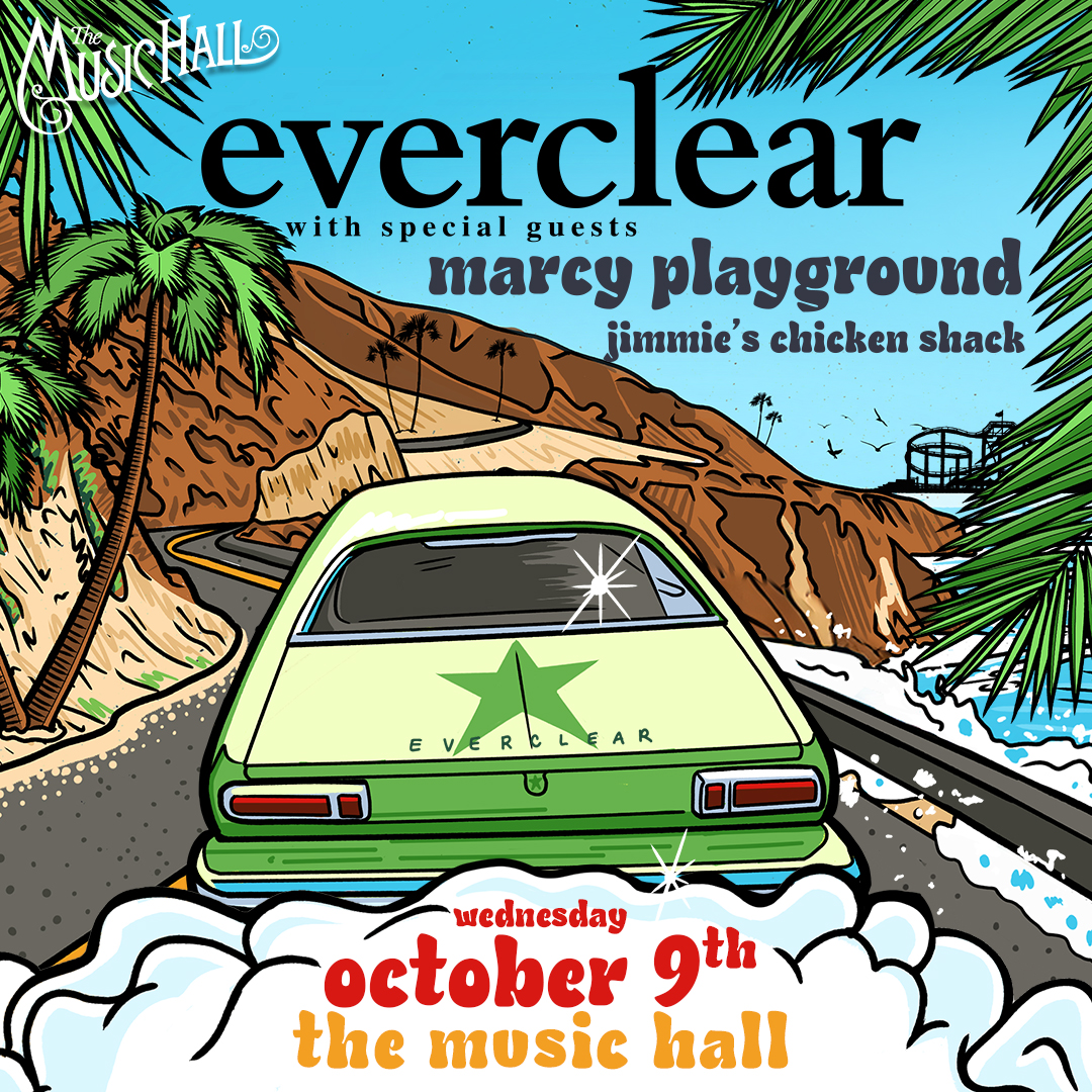 Just Announced! @EverclearBand comes to #TheMusicHall on Wed., 10/9 with Marcy Playground and Jimmie's Chicken Shack! Tickets on sale to Music Hall Members at noon TODAY! bit.ly/3xQTkOc Public on sale beings Friday, 4/26.