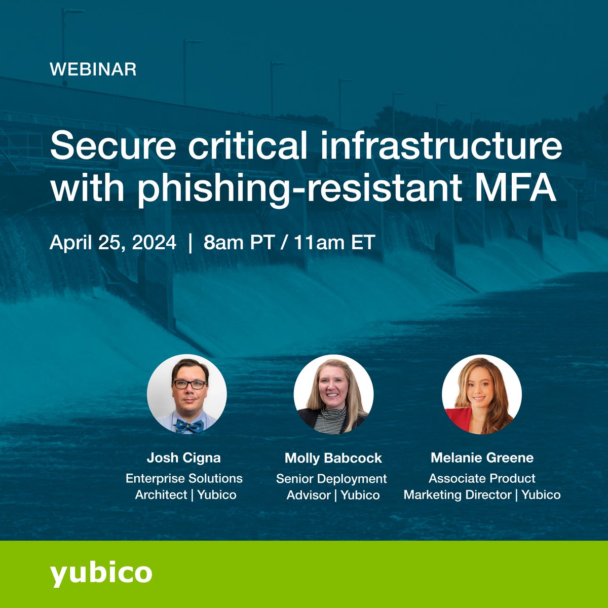 Join Yubico for a roundtable discussion to learn deployment best practices for securing critical infrastructure gathered from numerous global deployments across a variety of sectors. Hope to see you there! ⏰ 8am PT 📅 Thursday, April 25th 🔗 yubi.co/critical-infra…