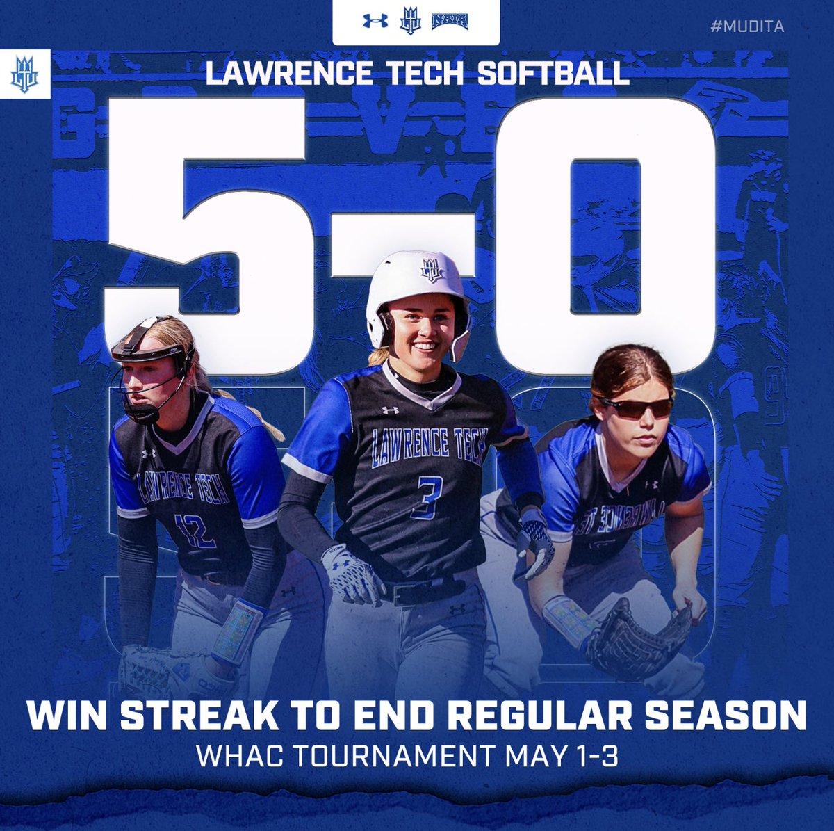 LTU Softball ended their season with a 5 game win streak! The Blue Devils are back in action May 1-3 for the WHAC tournament! #WeAreLTU