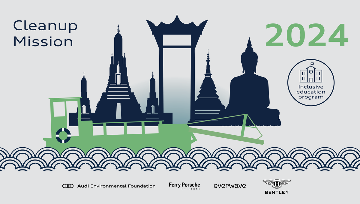 Together with everwave, the Bentley Environmental Foundation is assisting a new educational project in Bangkok which supports the on-going drive to rid a major river of harmful plastic and establish a waste processing infrastructure. Find out more: click.bentley/BentleyEnviron…