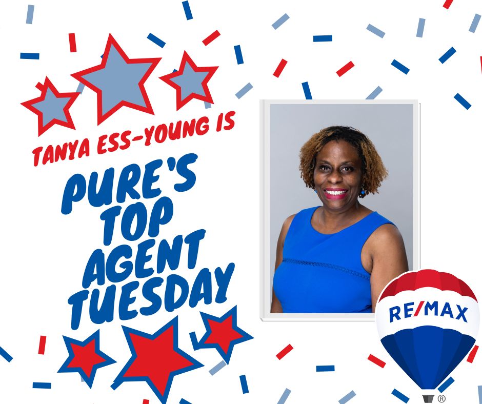 Congratulations to Tanya Ess-Young for being PURE's Top Agent today!

#remaxpure #remaxhustle #purepride #topagents #TopRealestateTeam #sellshomes #homesearch #homebuying #homebuyer #selling #realestateagent #homebuyingtip #realestate #realestateprospect #househunting