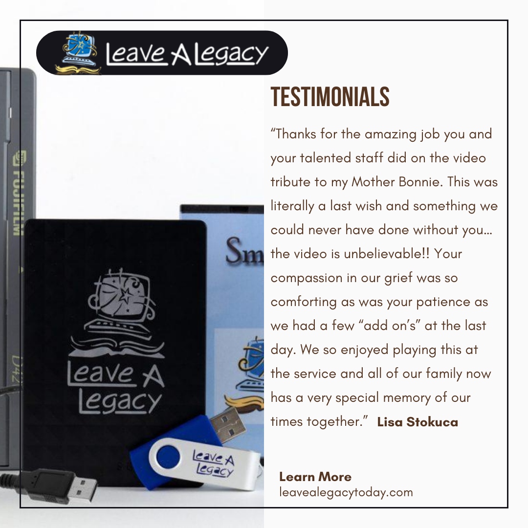 🙏 A testimony from one of our happy clients. 

🌐 Visit our website and preserve memories: leavealegacytoday.com

#LeaveALegacy #DigitalRestoration #Memories #Preservaion #Digitisation #HistoryReserved #PreserveYourMemories #QualityMemories #AnalogToDigital #ColoradoStation