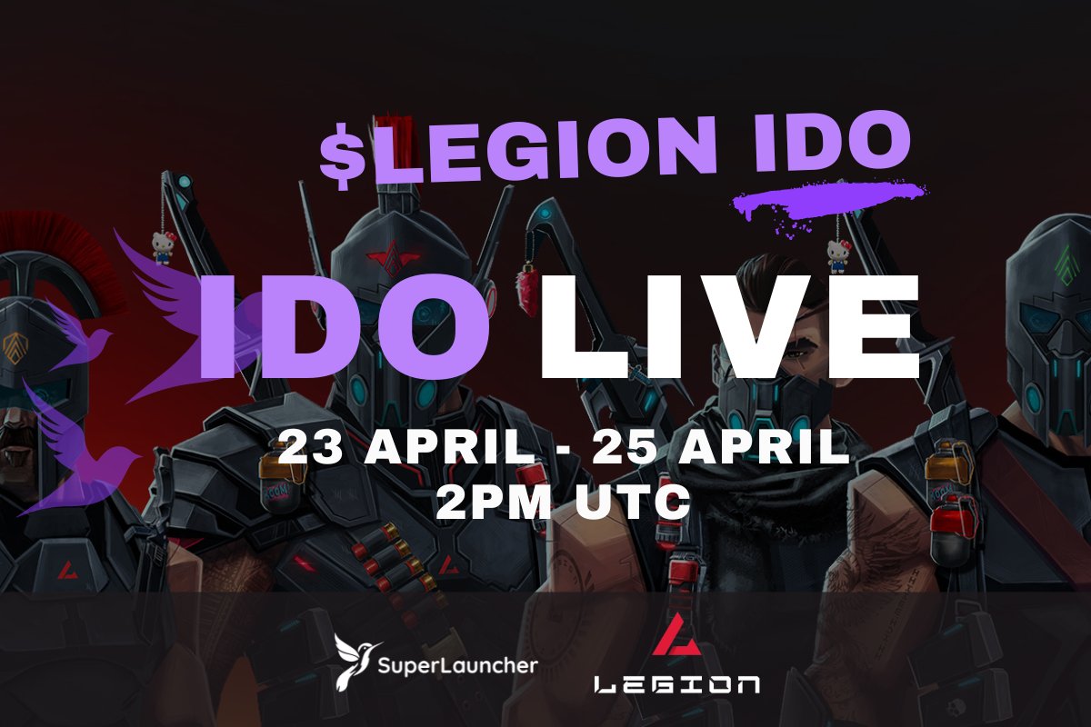 The @Legion_Ventures IDO is LIVE on @zksync until April 25th, 2 PM UTC. 💜 superlauncher.io/v5/57/details In more exciting news, $LEGION IDO will also be on other launchpads like @SeedifyFund. Keep an eye out for May, when Legion will list on several CEXs. 🟣 While the IDO is open to