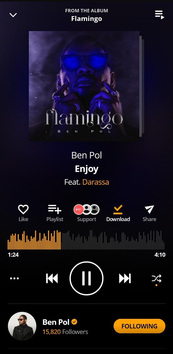 Amapiano moja Kali kutoka kwa <a href="/IamBenPol/">Ben Pol</a> Ft. <a href="/darassa_cmg/">Darassa</a> 😋🎶🔥

#Flamingo
