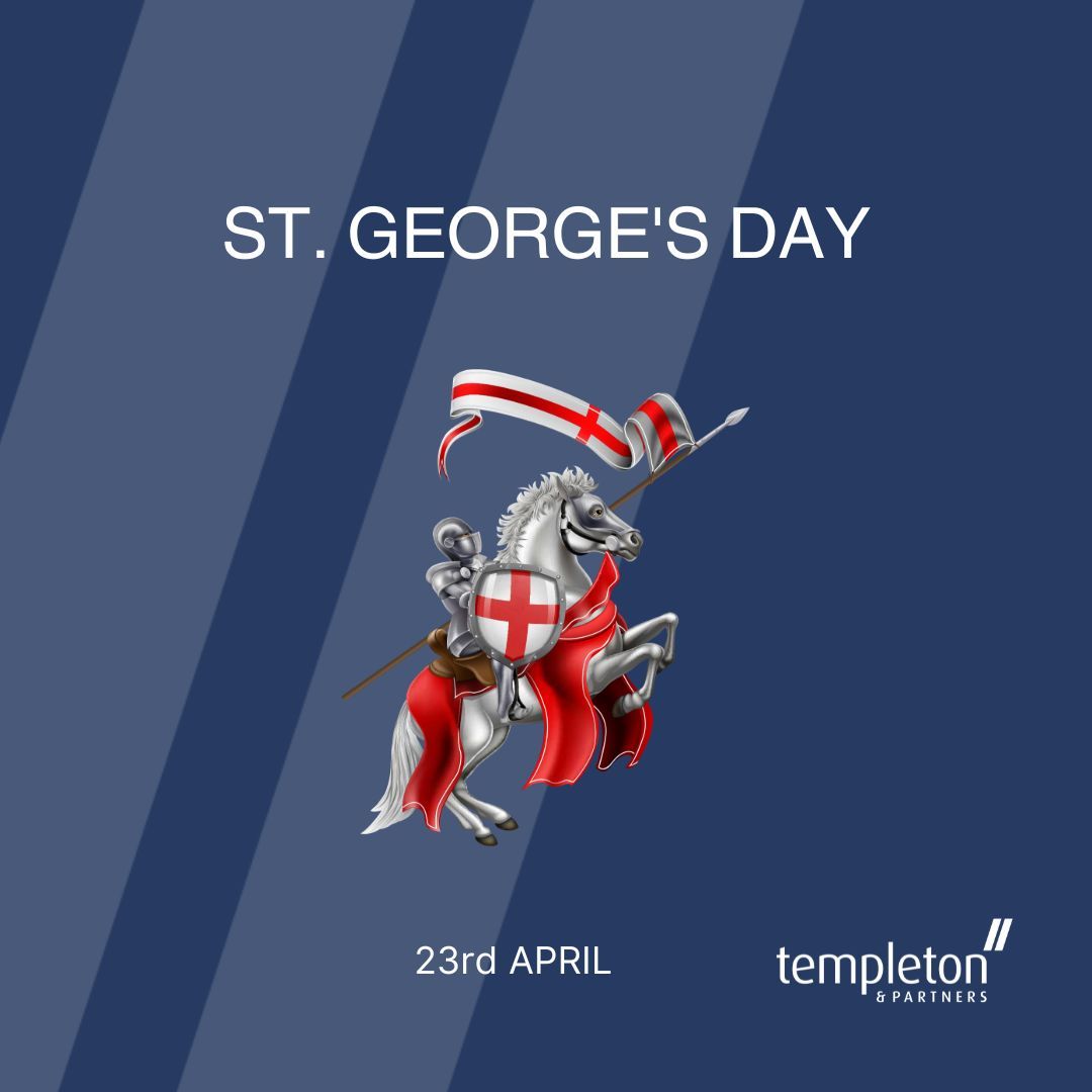 Happy St. George's Day from Templeton and Partners! 🏴 We're proud to celebrate England's patron saint and our commitment to tech talent. Wishing everyone a fantastic St. George's Day filled with pride, joy, and success! 🌟 Let's continue our journey of excellence together!