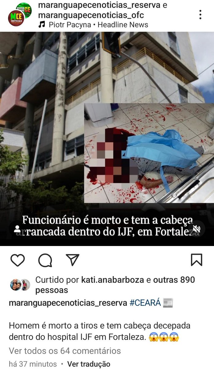 O Ceará 3x mais Forte Principalmente na Segurança Pública mataram o Cara Dentro do IJF o Hospital de Fortaleza