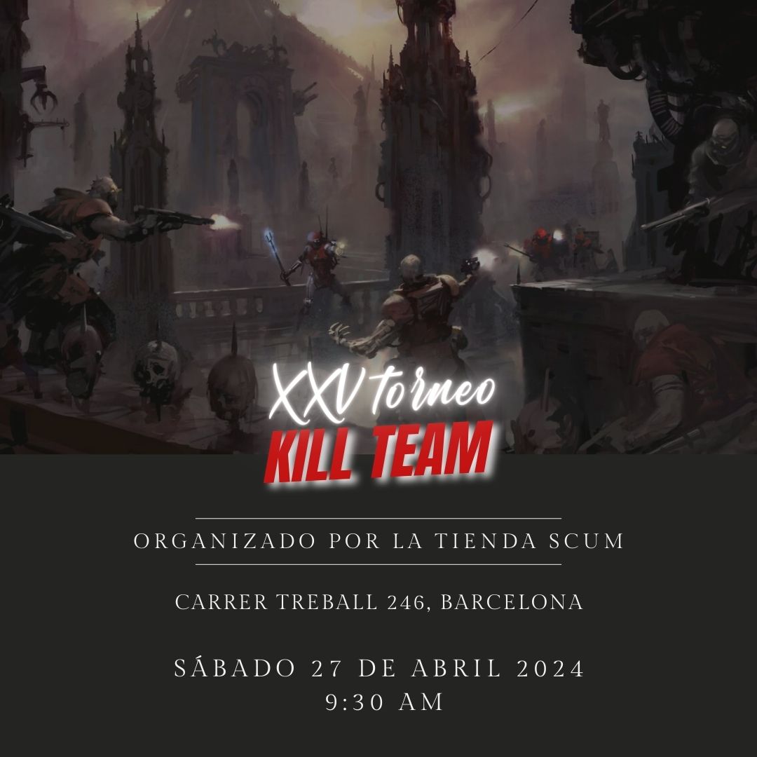 🎲 ¡Torneo de Kill Team! Prepárate para la batalla en un emocionante evento a 3 rondas. ¿Tienes lo necesario para triunfar? ¡Inscríbete ya! 🏆🎯✨

facebook.com/events/7281959…

#KillTeam #Torneo #Batalla #JuegosDeMesa