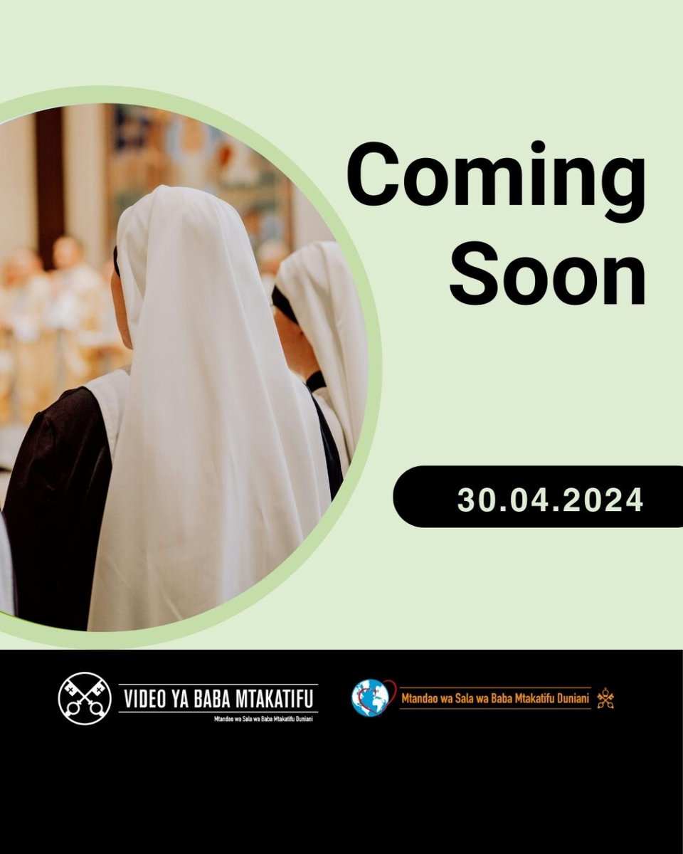 COMING SOON 🔜

#ThePopeVideo #ClickToPray #PrayTogether