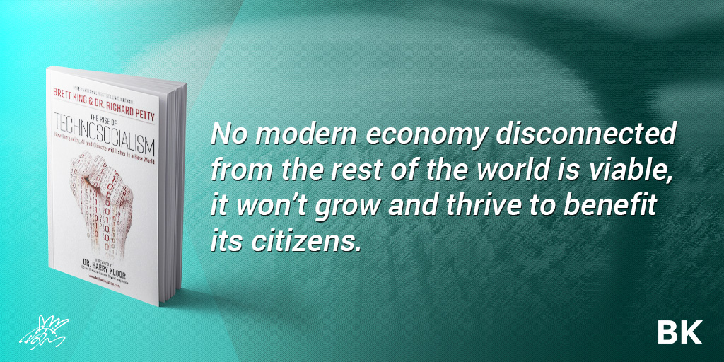 Discover why thriving economies rely on global connections and cooperation. Get insights and perspectives in my book, #Technosocialism. Grab a copy here: amzn.to/39ek9j6 #EconomicGrowth