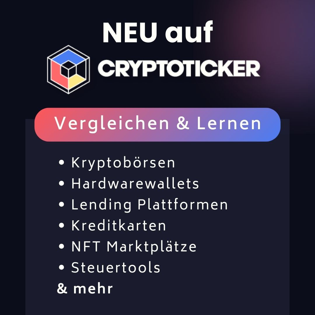 cryptotickerDE's tweet image. 🚀 Neu auf CryptoTicker.io! 🚀
Entdecke unsere Vergleichsseiten &amp;amp; finde die besten Tools für deine Krypto-Reise:
➡️ Kryptobörsen
➡️ Hardwarewallets
&amp;amp; vieles Mehr!

Wissen ist Macht, vor allem in der Kryptowelt!
#KryptoTools #Blockchain