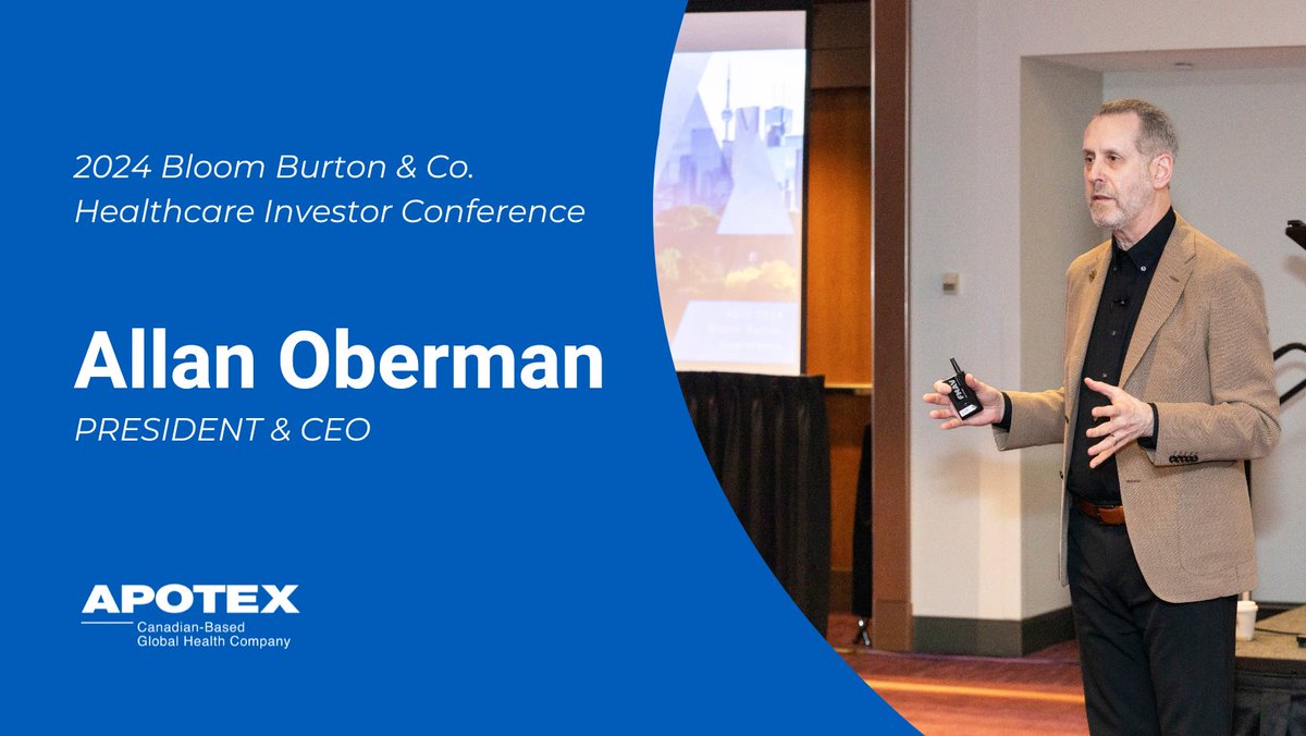 Our President and CEO, Allan Oberman, presented at the 2024 Bloom Burton & CO. Healthcare Investor Conference, attended by Canadian, U.S. and international stakeholders interested in the latest developments in Canadian healthcare companies. #BBHIC2024