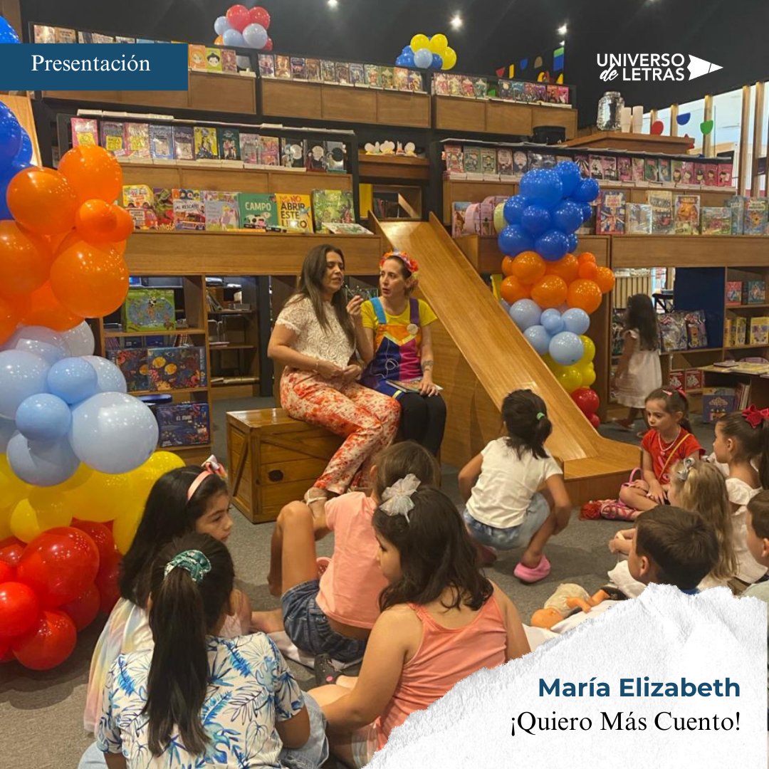 ¡Increíble presentación de María Elizabeth!✨ La autora de ¡Quiero Más Cuento!, ha presentado su libro ante los niños de una forma original y llena de color en Paraguay.📗 Descúbrelo más en 👉 universodeletras.com/libro/Quiero-M…