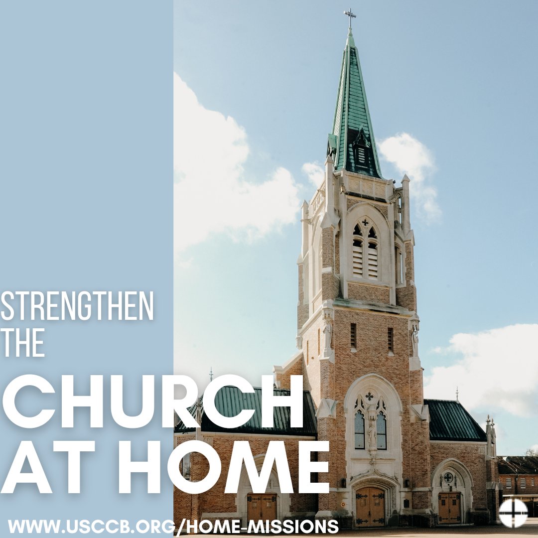 Your support for the Catholic Home Missions Appeal helps fund vital priestly formation programs in home mission dioceses around the country. Donate at Mass to help strengthen the #ChurchAtHome. #1Church1Mission #iGiveCatholicTogether also accepts funds for the collection.