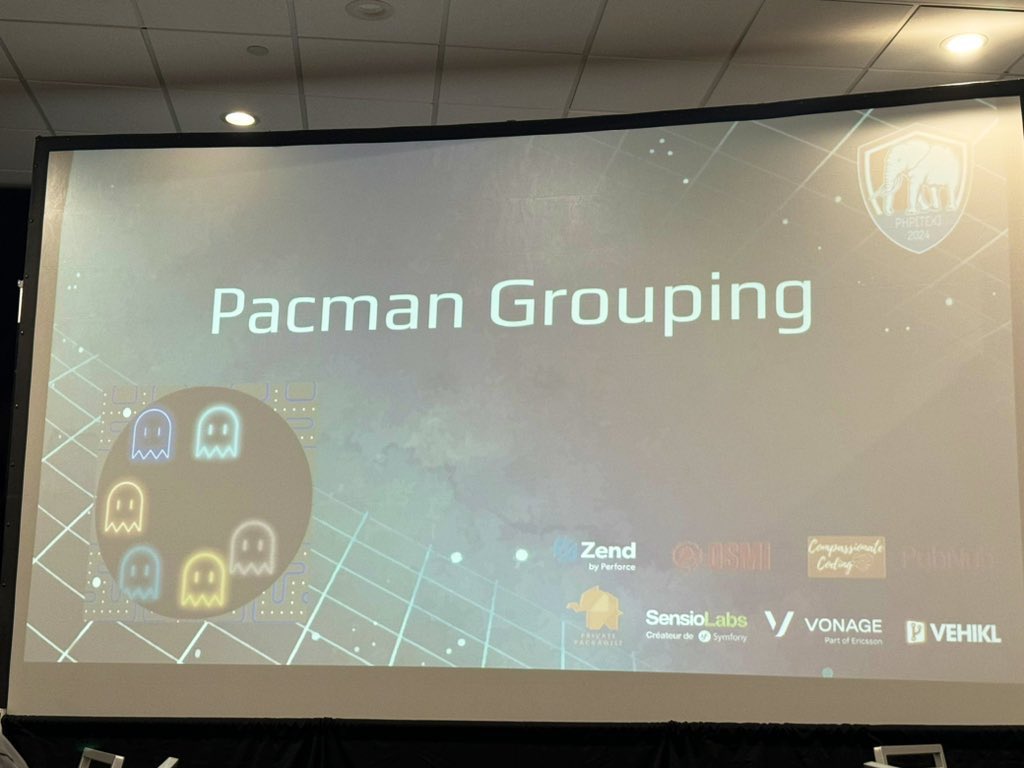 Pac-Man Grouping, still going strong after all these years… #phptek