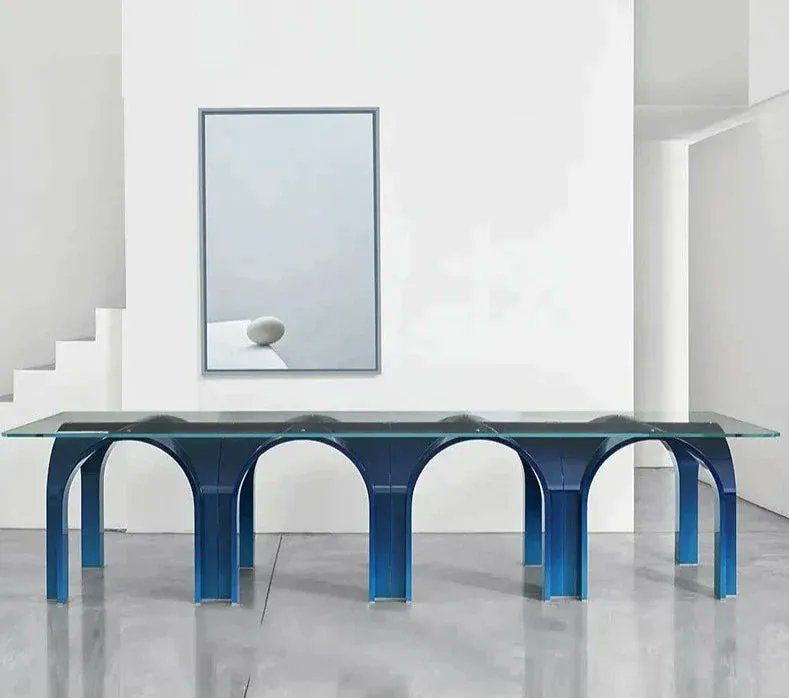 Experience luxury with our Cerulean Blue Iron And Glass Dining Table, a masterpiece for interior decor enthusiasts. Visit hulmara.com/products/cerul… #luxurydecor #diningtable #eclectic
hulmara.com/products/cerul…