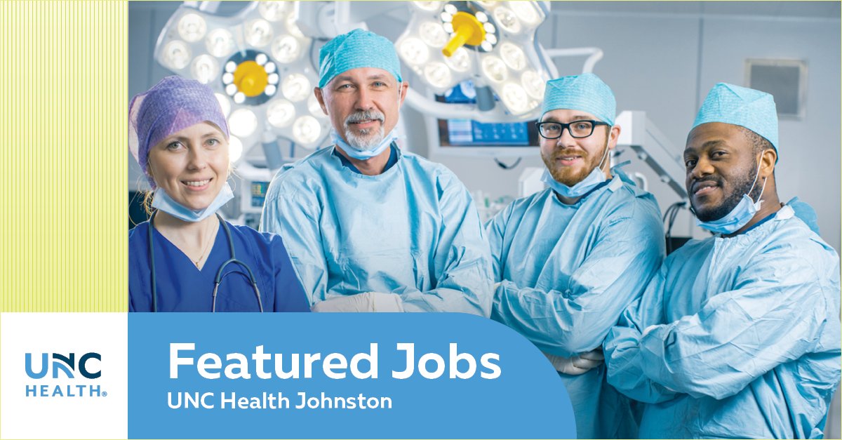 UNCH_Careers's tweet image. 💥 UNC Health Johnston Jobs Highlight - April 23rd💥   
   
UNC Health Johnston in Smithfield &amp;amp; Clayton, NC is looking for dedicated staff to join its team! This week's featured jobs include #RN, #CNA, #ORTech, &amp;amp; #CardioSonographer! 

Apply today: tinyurl.com/3prh8uv5