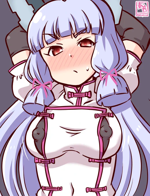 「別に、命令聞いてあげてもいいかなって…何よぉ!」#艦これ版真剣お絵描き60分一本勝負_20240423#叢雲 
