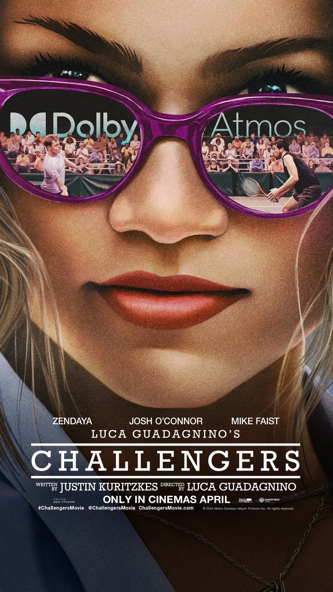 Game, set, match - an unbeatable #DolbyAtmos experience at a cinema near you. 🎾

Watch Challengers- releasing 26th April.

#LoveMoviesMoreInDolby #Challengers