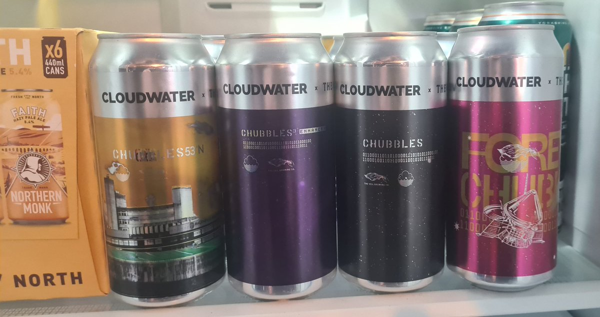 JustinBeale70's tweet photo. @cloudwaterbrew Already in the fridge 👍🍻#Chubbles https://t.co/pzeJ3wARN5