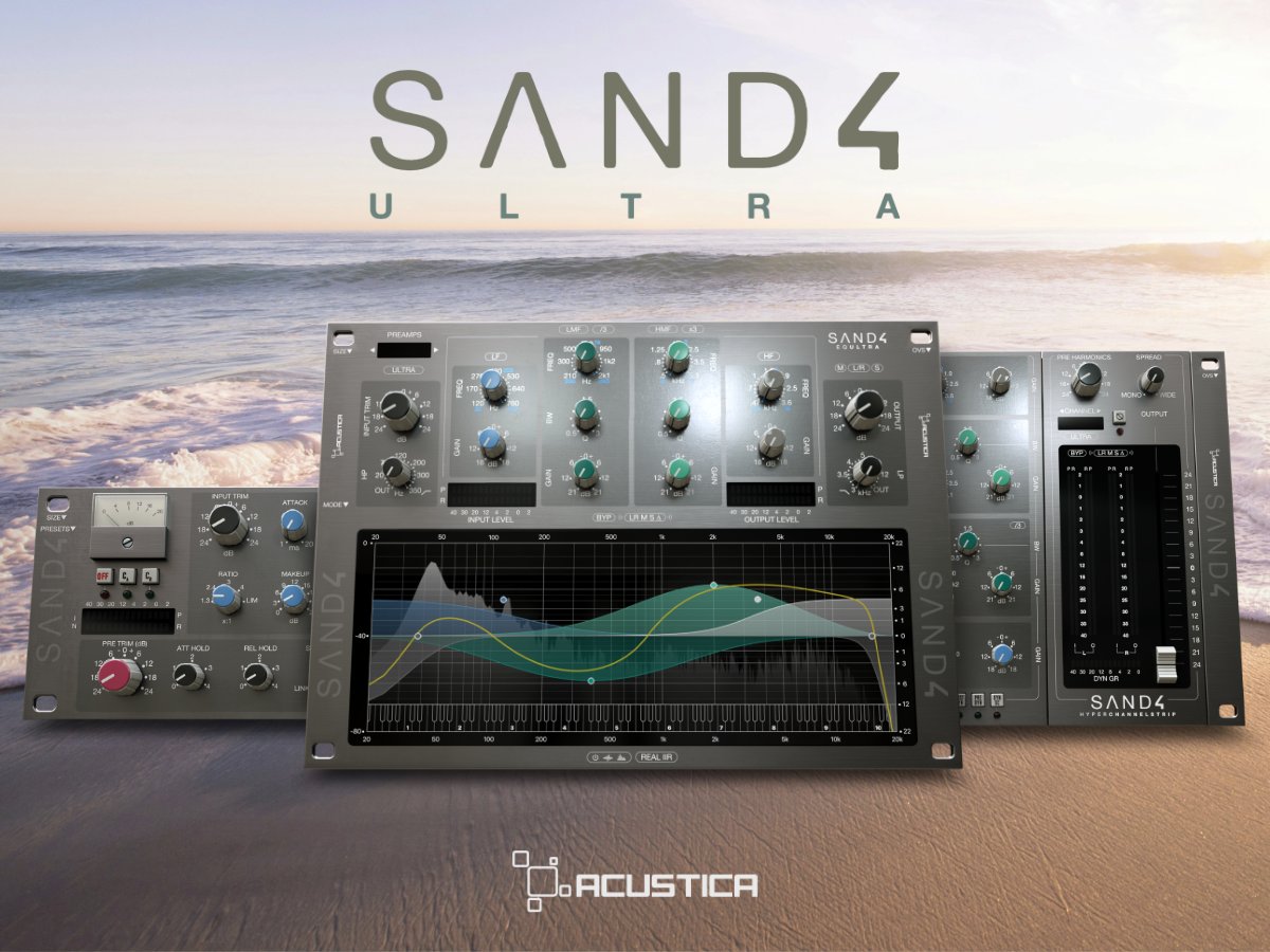 Introducing Sand 4 Ultra: Inspired by the iconic sound of classic British high-end mixing consoles that defined the Pop and Rock scenes since the 80s. Get Sand Ultra at an intro price of €79* until May 21. 🔗 acustica-audio.com/shop/products/… *This is a free upgrade for Sand owners.