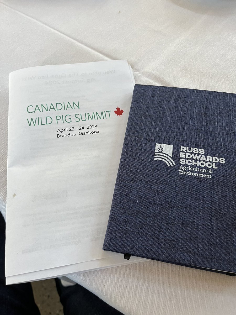 Pleased the Russ Edwards School of Agriculture @accmb has partnered with Animal Health Canada and Squeal on Pigs MB to bring knowledge and expertise to this issue @ the 1st Cdn Wild Pig Summit. Education, applied research and extension in action. @AgAssiniboine @MBGovAg