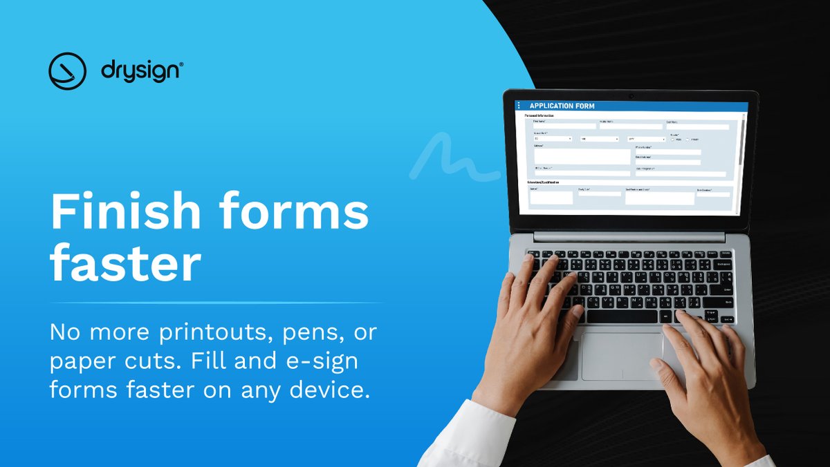 Sign from anywhere, anytime, and from any device. Try DrySign for free today, no credit card required: ow.ly/W4nr50Rm4RS

#DocumentManagement #Productivity #Efficiency #WorkFromAnywhere #BusinessSolutions #eSignatures #DrySign