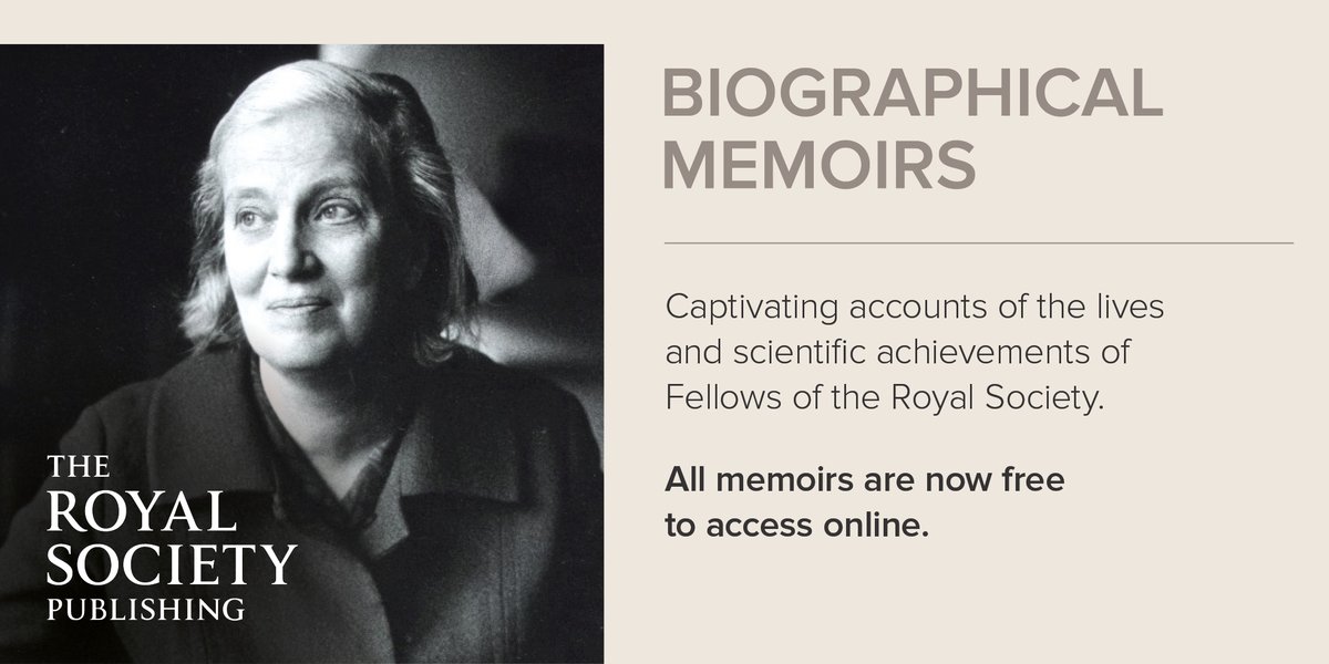 Did you know that all articles in our Biographical Memoirs are free to access online? Explore the stories behind some of the greatest scientists who've ever lived: ow.ly/wGqC50Rm9La #BioMems #HistSci