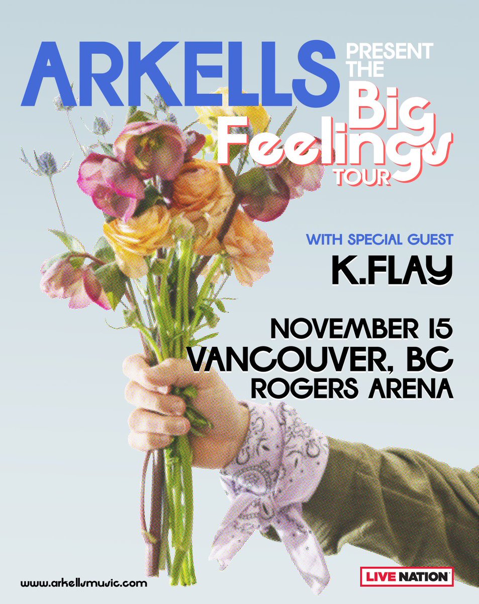 .@arkellsmusic are bringing The Big Feelings Tour to Rogers Arena on November 15th 2024. Get tickets Friday at 10am.