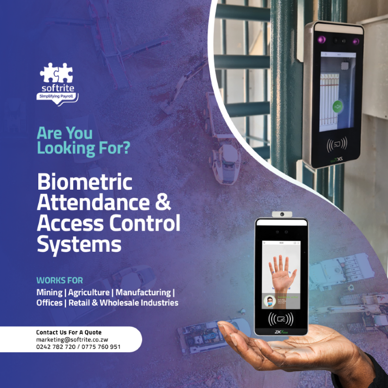 Biometric Attendance & Access Control Systems
#softrite #BiometricAccess #attendancesystem #AccessControl
#simplifyingpayroll #controlsystems #timeattendancesystem