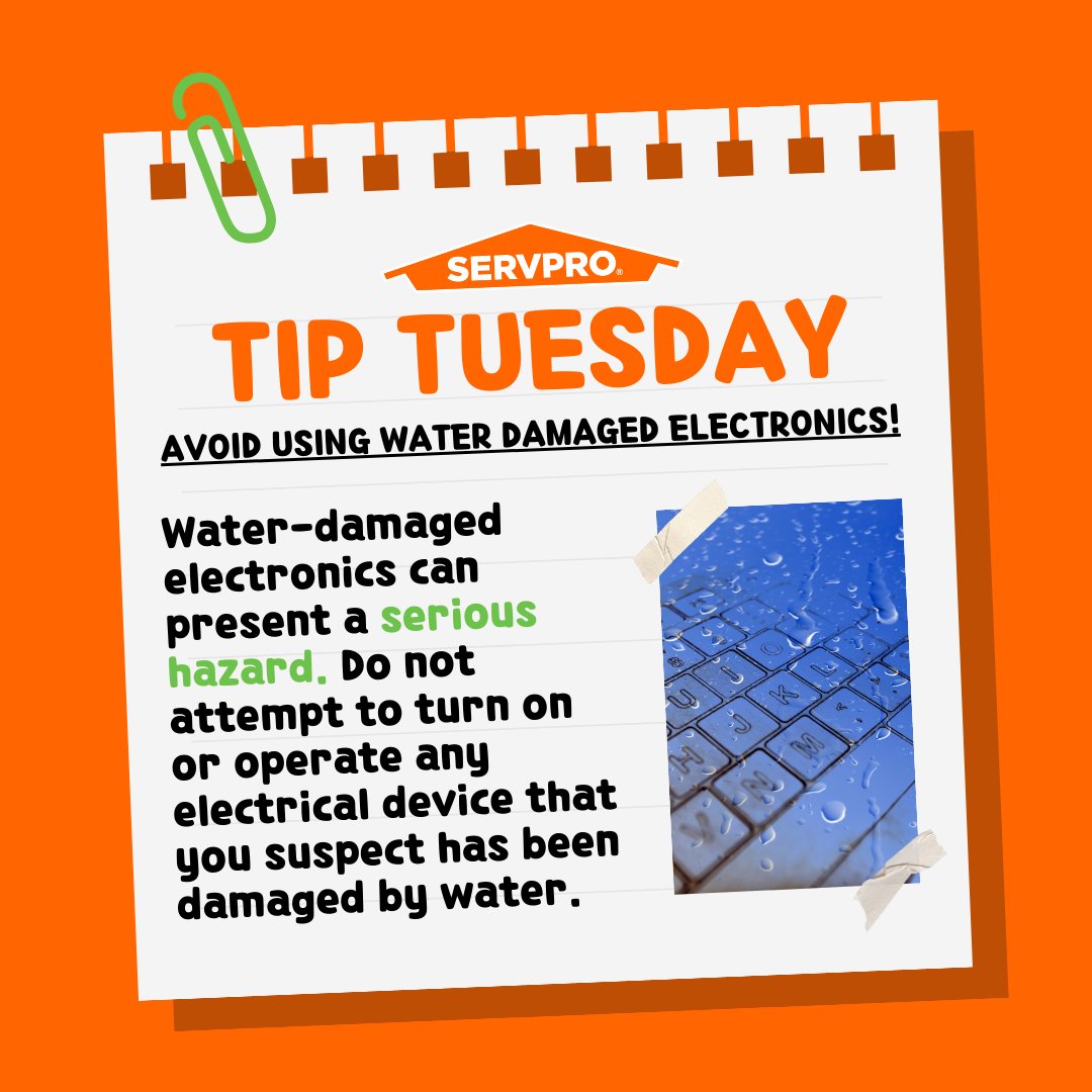 Tip Tuesday❗Avoid using water-damaged electronics #TipTuesday