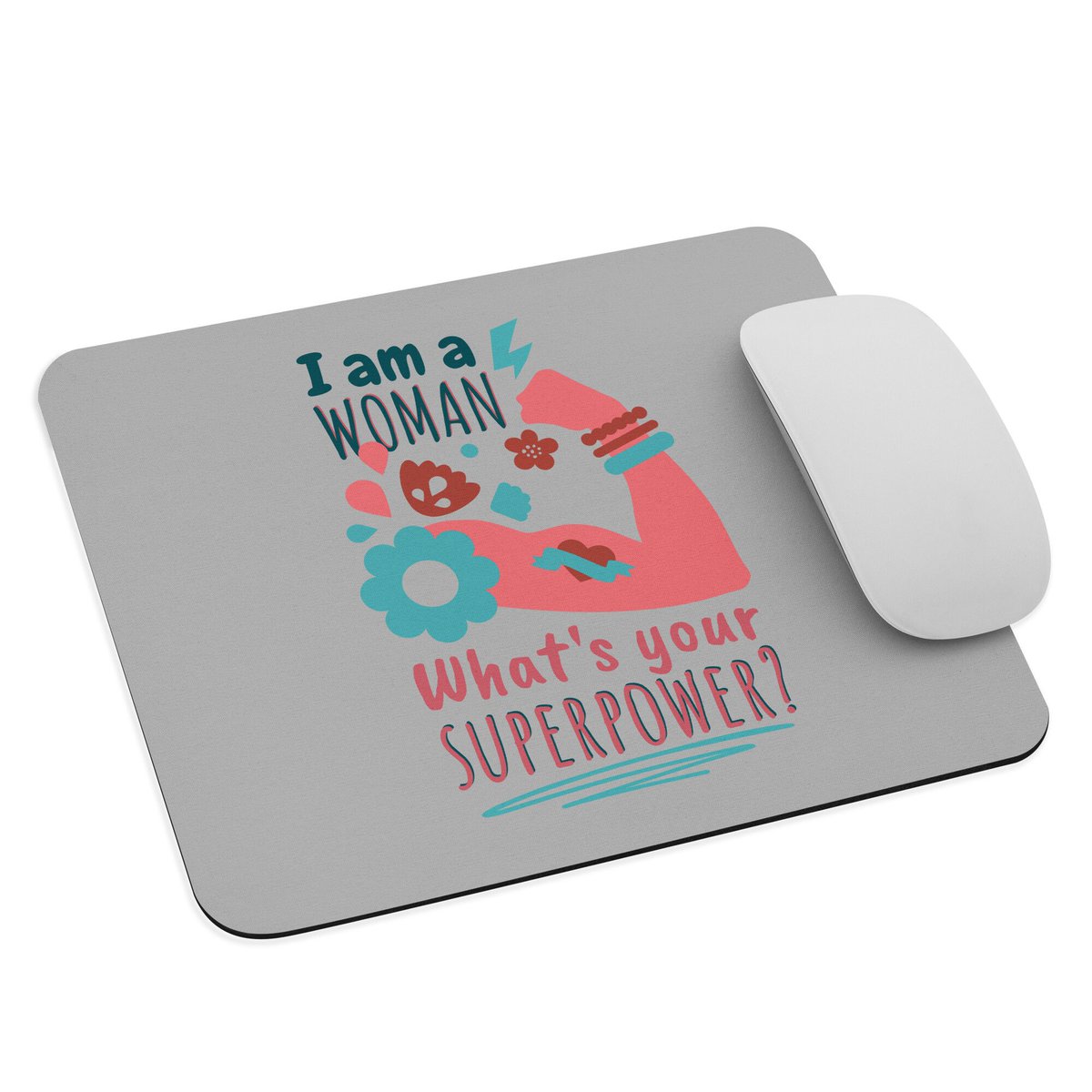 Woman Power Mouse pad, desk accessories, computer accessories, office decor, dorm room, birthday gifts tuppu.net/eb0923f5 #HandmadeGifts #FourthofJuly #Etsy #MemorialDay #GiftsforMom #FathersDay #EtsyShop #MothersDay #Birthday