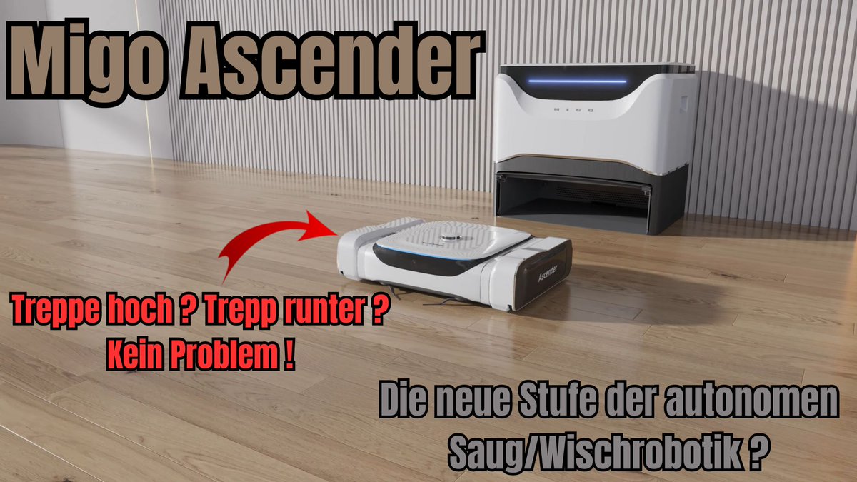 SmartHomeTV2426's tweet image. youtu.be/oGop7ka9jsE

Auf das Gerät darf man wirklich gespannt sein @MigoRobotics

Ein Saug Wischroboter der auch Treppen klettern kann.

#migoascender #migorobotics #Youtube #contentcreator #influencer #youtuber #Saugroboter #wischroboter #robotvacuumcleaner #SmartHome