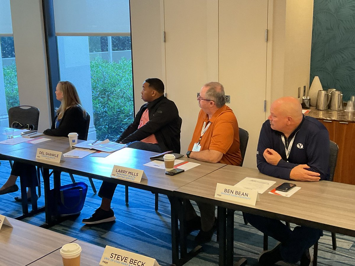 IP_Impressions's tweet photo. In-plant managers are attending case study sessions at the #InkjetSummit right now in Orlando. Lots of networking going on. https://t.co/ce9zzhPlqu