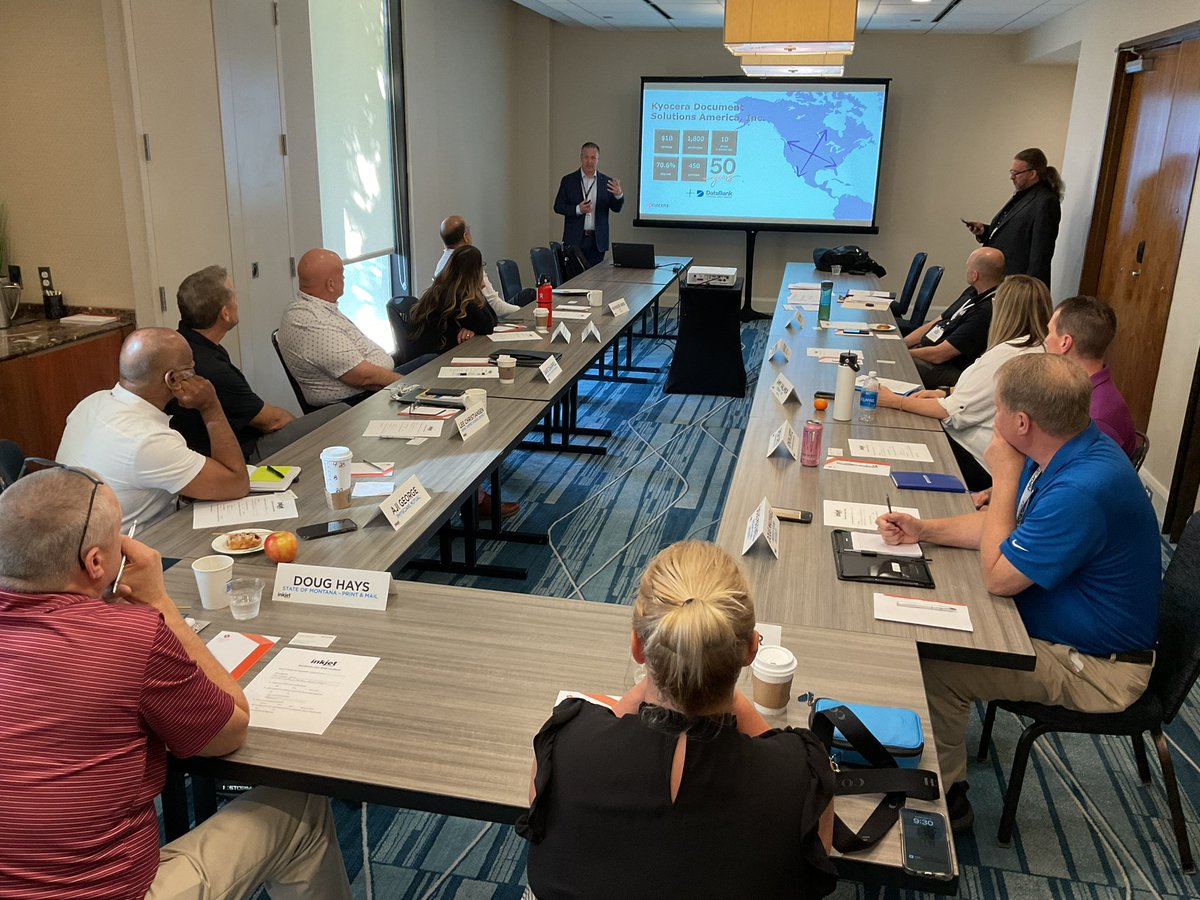 IP_Impressions's tweet photo. In-plant managers are attending case study sessions at the #InkjetSummit right now in Orlando. Lots of networking going on. https://t.co/ce9zzhPlqu