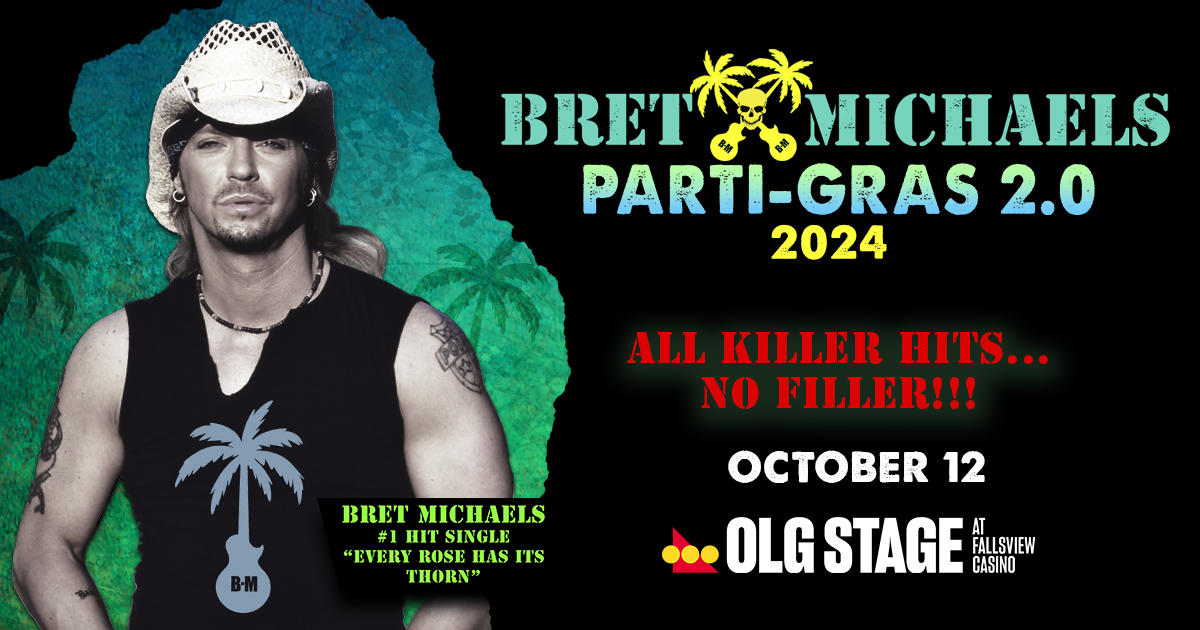 🤘CONCERT ANNOUNCEMENT🤘
Q107 is excited to welcome @bretmichaels Parti-Gras 2.0 Tour to OLG Stage at @fallsviewcasino October 12! Tickets are on sale this Friday at 10am!