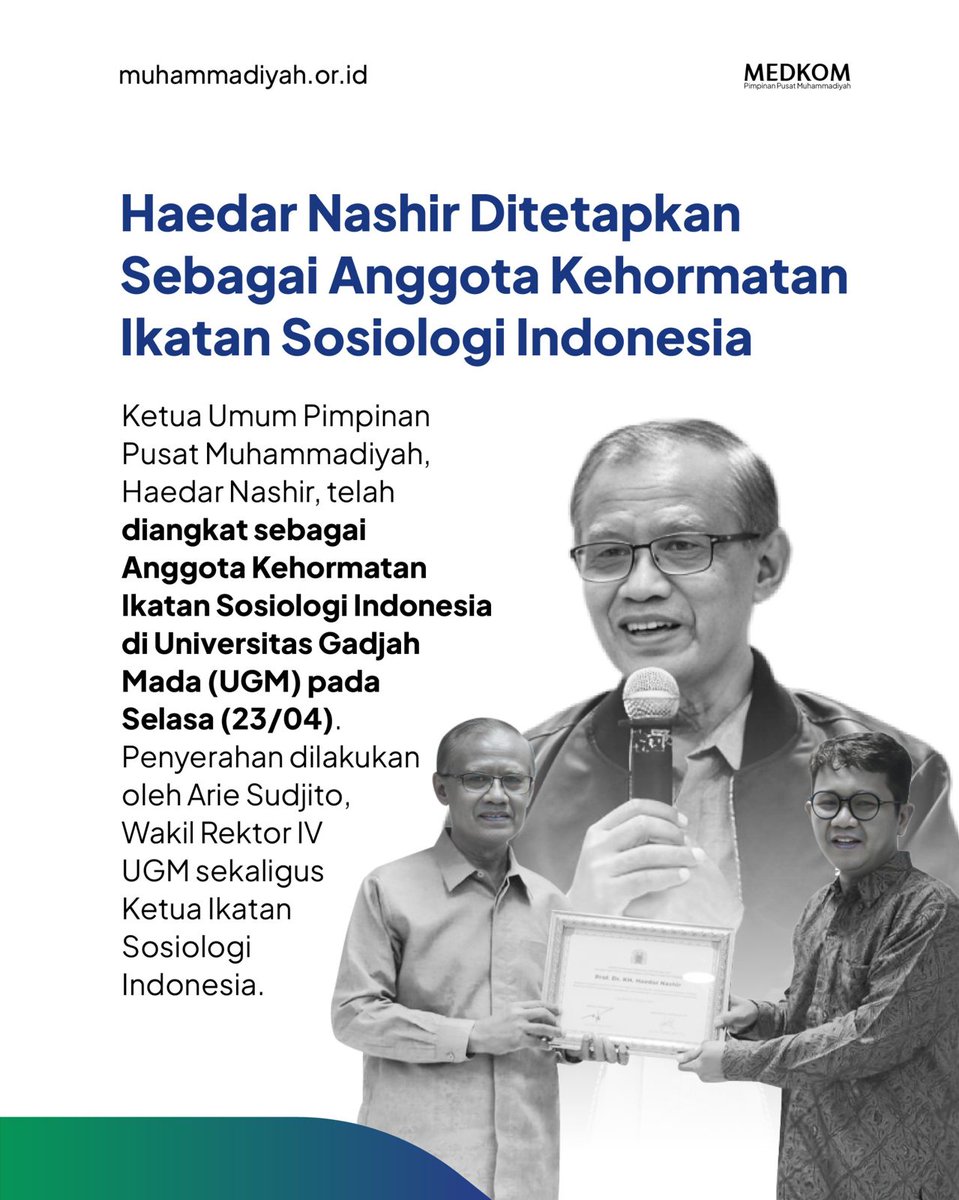 Salah satu kontribusi yang signifikan dari Haedar Nashir untuk Bangsa adalah pandangannya tentang moderasi dalam konteks agama, bangsa, dan negara. Bagi Haedar, moderasi adalah salah satu ciri khas bangsa Indonesia.

#Muhammadiyah #HaedarNashir #IslamBerkemajuan