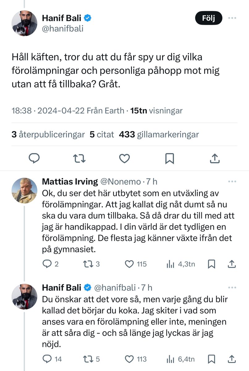Vad säger Funktionsrätt Sverige @funkratt_se om att en av Sveriges största tidningar @expressenledare låter en av sina skribenter attackera funktionshindrade med nedlåtande epitiet på sociala medier, och dessutom njuta av att såra dem? Vore kul om vi funktionshindrade slapp sånt.