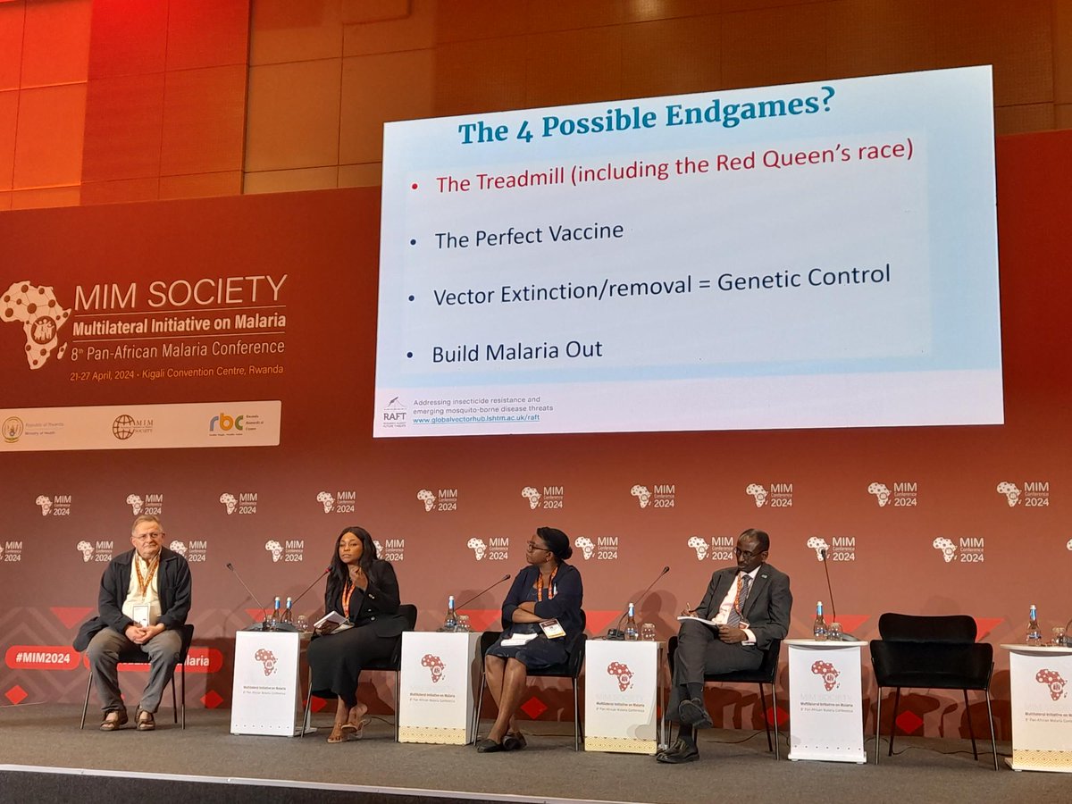Huge thanks to our panellists <a href="/jktibenderana/">James Tibenderana</a> <a href="/CorineNgufor/">Corine Ngufor-Kalu</a> &amp; Catherine Maiteki contributing their insights into a stimulating discussion during RAFT <a href="/MIM_PAMC/">Multilateral Initiative on Malaria</a> symposium on whether Africa is on road to malaria elimination or stuck on the treadmill 
#MIM2024 #AfricaEndingMalaria