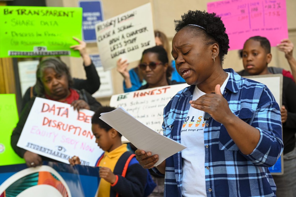 “James Baldwin said, ‘Not everything that is faced can be changed, but nothing can be changed until it is faced.’ Now is the time to address the district issues… instead of allowing…the lazy way out. [We] demand a seat at the table.” Jazlyn Worthy, Lawrenceville @ThePUPNews