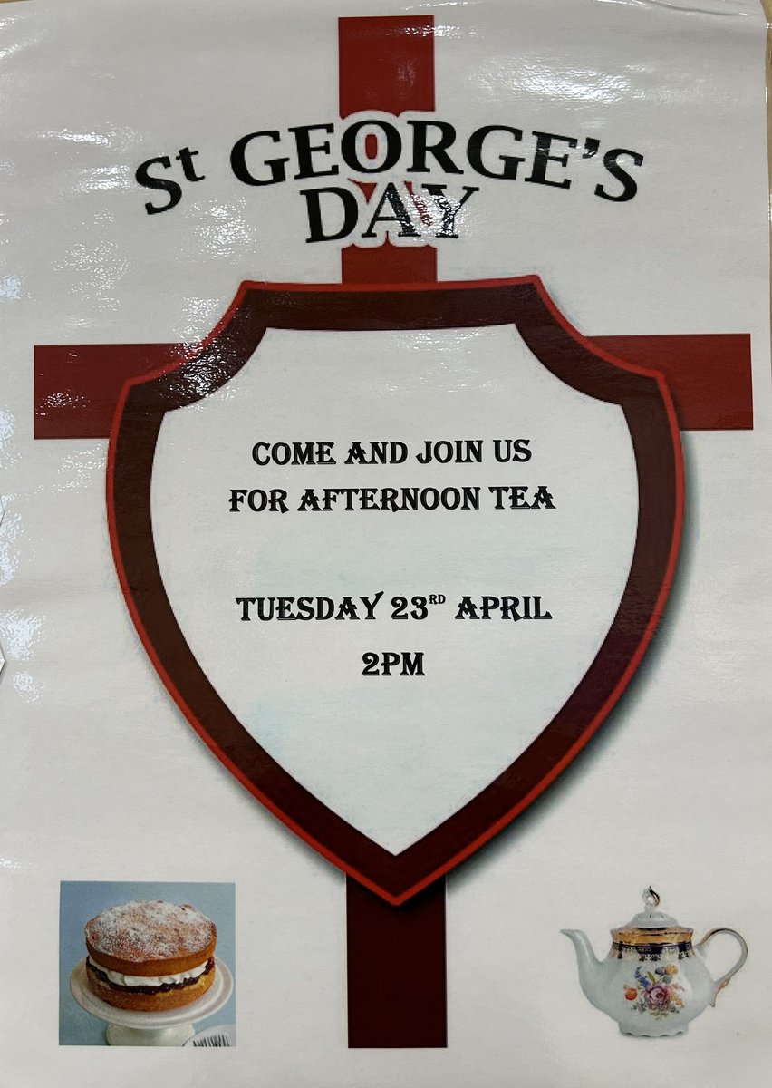 Service users and staff on  springwood have enjoyed afternoon tea for St George’s day #teamribble @WeAreLSCFT @wearewoodview @MeganCunliffe2 @natski89