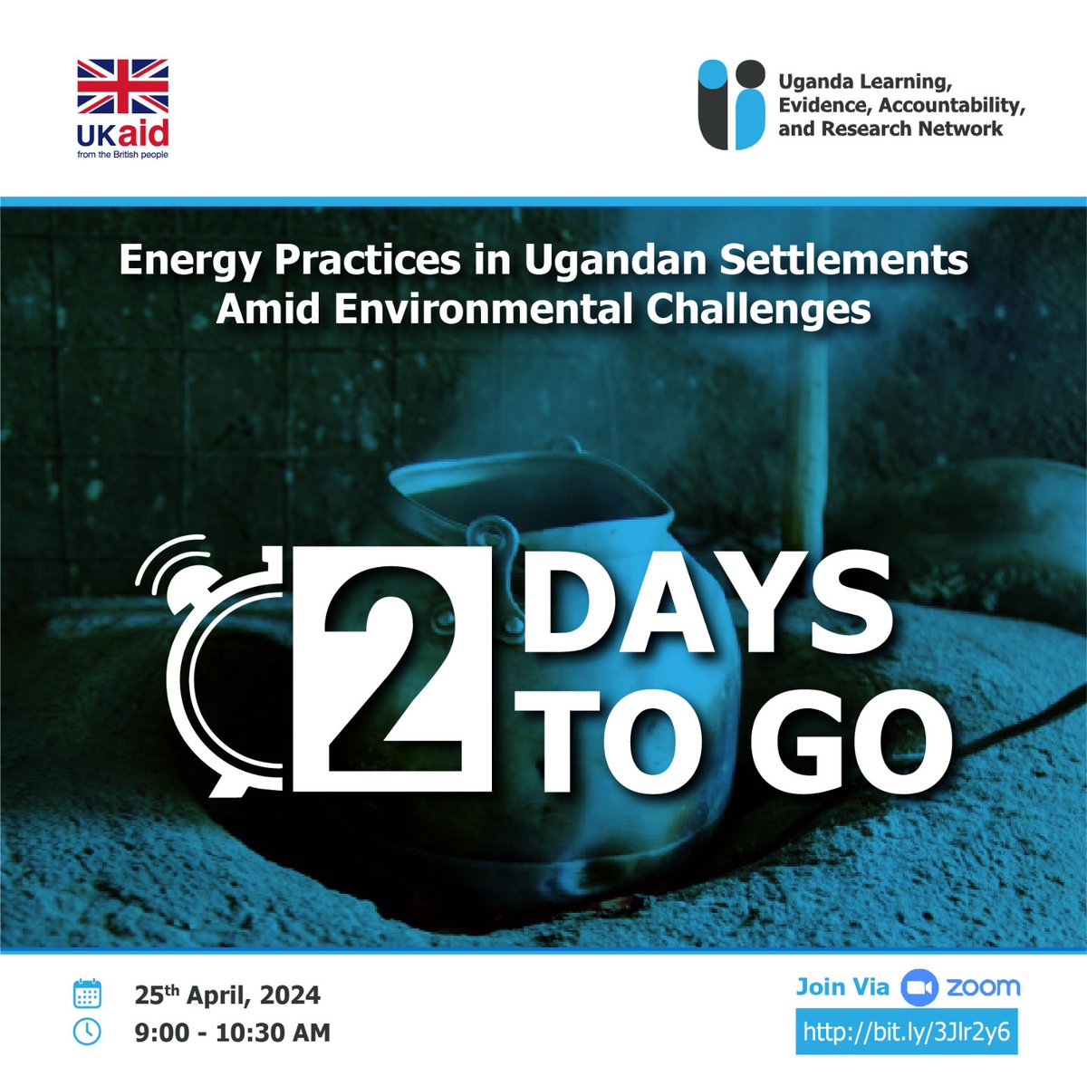 #2daystogo We are looking forward to have you during the online launch of the Energy Practices in Ugandan Settlements Amid Environmental Challenges report! 📅25/04 ⏰9.30-11AM 🌐bit.ly/3Jlr2y6 Meeting ID: 883 8244 5094 Passcode: 776824 @UKinUganda @IMPACT_init