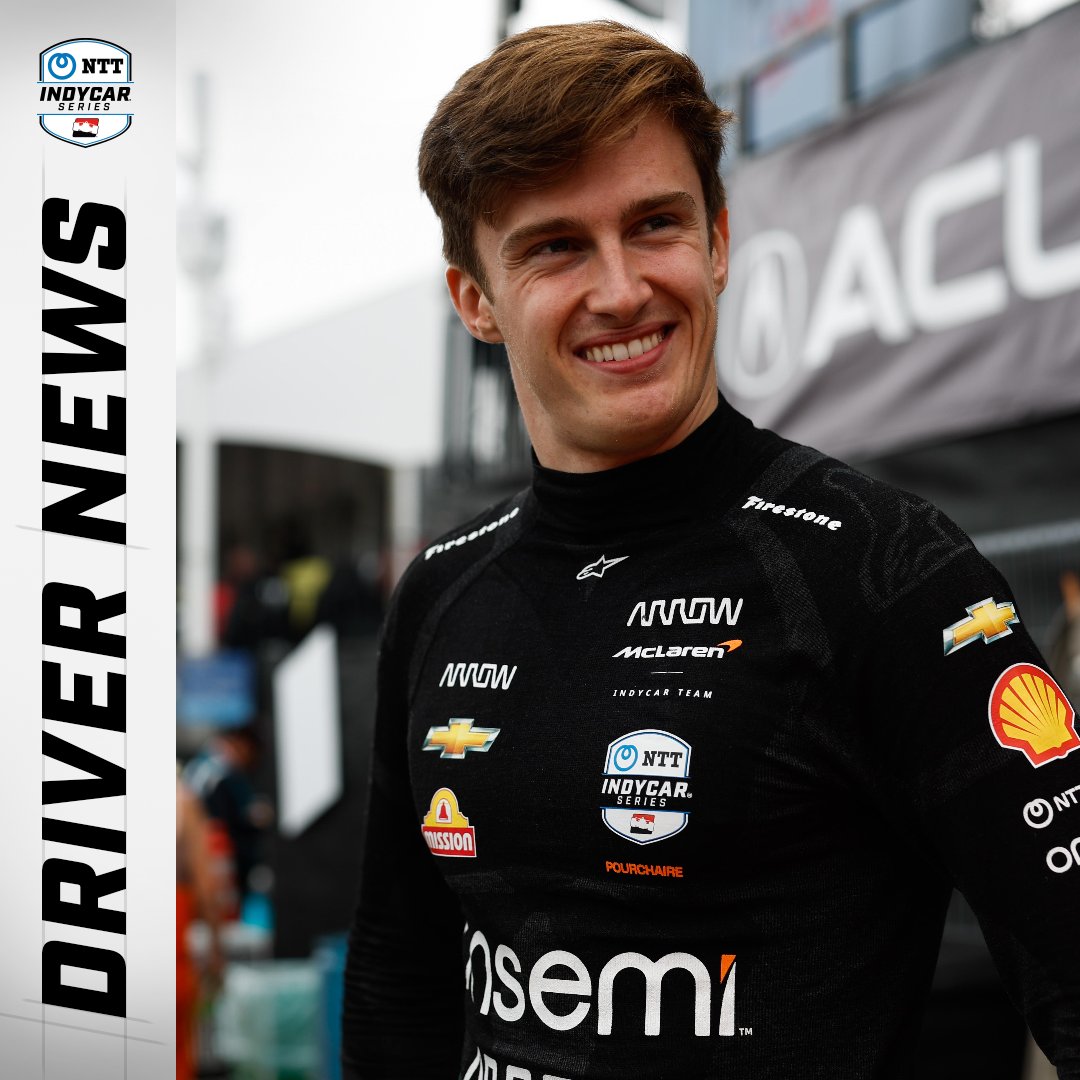 DRIVER NEWS: @TPourchaire will pilot the No.6 for Arrow McLaren this weekend at Barber Motorsports Park. Pourchaire is filling in for David Malukas as he continues his recovery from wrist surgery. #INDYCAR // @ArrowMcLaren